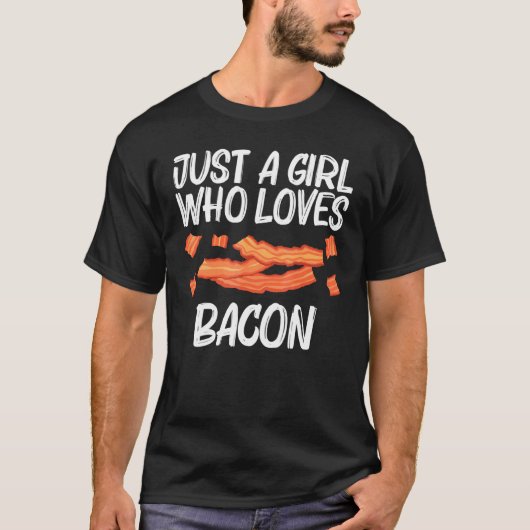 T-shirt Cool Bacon Art Pour Filles Porc Enfant Pause (Devant)