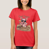 T-shirt "Cool Bacon" Piglet in Sunglasses (Devant)