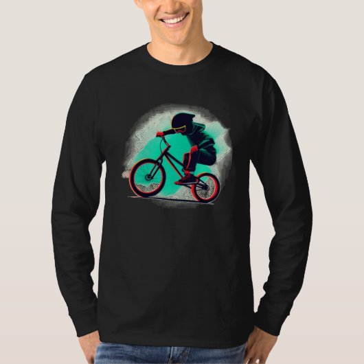 T-shirt Cool bad Biker Kid (Devant)