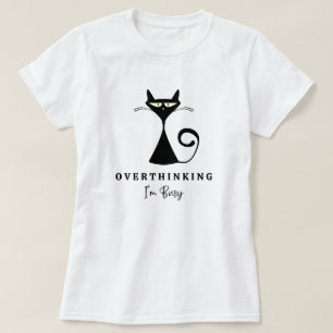 T-shirt Cool Balck Chat Surpensant Je suis Occupé Dark Dar
