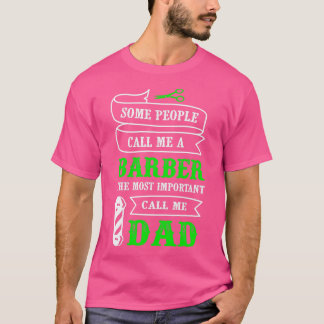 T-shirt Cool Barber Aime Famille Barbier Papa