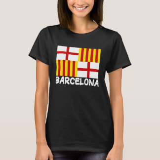 T-shirt Cool Barcelona Flag