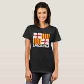 T-shirt Cool Barcelona Flag (Devant entier)