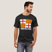 T-shirt Cool Barcelona Flag (Devant entier)