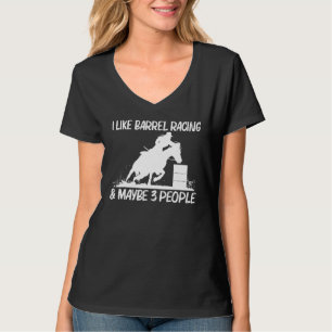 T-shirt Cool Barrel Racing Art Pour Hommes Femmes Horsebac