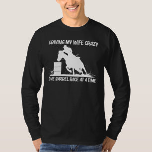 T-shirt Cool Barrel Racing Art Pour Hommes Papa Horseback 