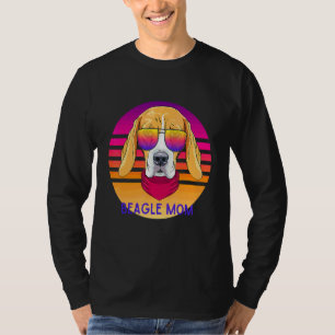 T-shirt Cool Beagle Maman Chien Tête Fête des Mères