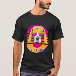 T-shirt Cool Beagle Maman Chien Tête Fête des Mères