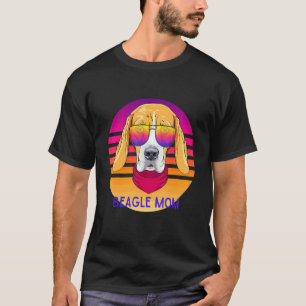 T-shirt Cool Beagle Maman Chien Tête Fête des Mères