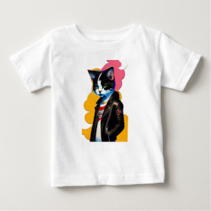 T-shirt cool bébé chat