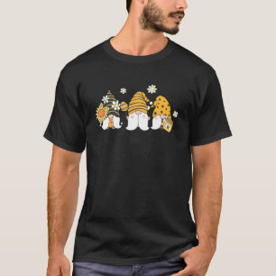 T-shirt Cool Bee Gnomes Tournesol Hippie Design Gnomes Hom