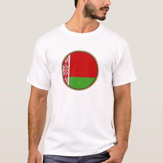 T-shirt Cool Biélorussie Drapeau Sceau (Devant)