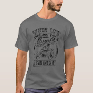 T-shirt Cool Biker Citation Moto Vintage Dire équitation
