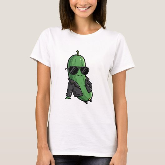 T-shirt Cool Biker Cucumber (Devant)