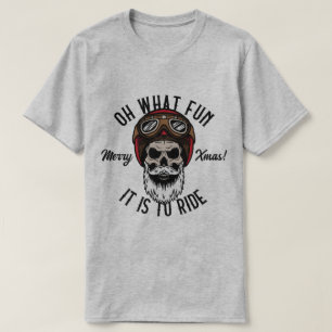 T-shirt Cool Biker Oh Quelle Joie de Rouler Joyeux Noël