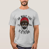T-shirt Cool Biker Oh Qu'est-ce que c'est amusant de roule (Devant)