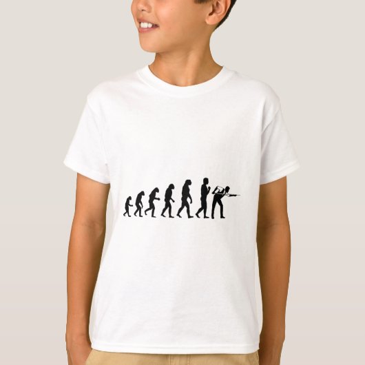 T-shirt Cool Billiards Evolution Funny Cue Ll Stick Player (Devant)