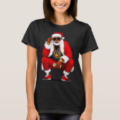 T-shirt Cool Black Man Santa Claus Christmas African Ameri (Devant)