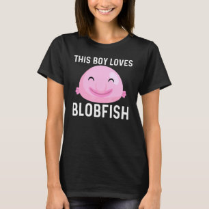 T-shirt Cool Blobfish Conception Pour Enfants Pêcheurs Poi