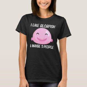 T-shirt Cool Blobfish Design Pour Hommes Femmes Pêcheurs P