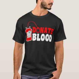 T-shirt Cool Blood Donation Art Men Women Blood Donor Phle