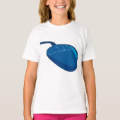 T-shirt Cool Blue Computer Mouse Tech (Devant)