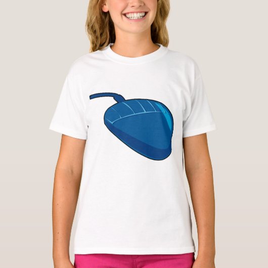 T-shirt Cool Blue Computer Mouse Tech (Devant)