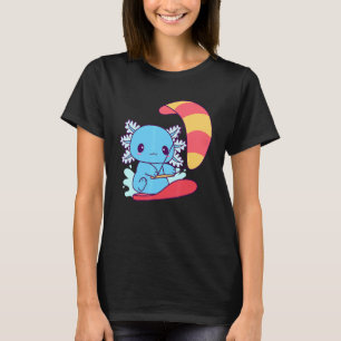 T-shirt Cool Blue Kiteboard Axolotl Kitesurf Life