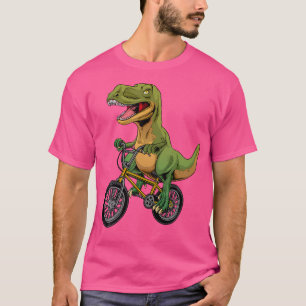 T-shirt Cool Bmx Pour Hommes Garçons Vélo Rider T Rex Dino