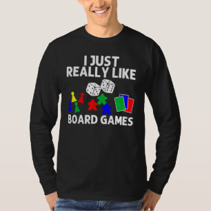 T-shirt Cool Board Games Art For Men Women Meeple Card Che