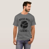 T-shirt Cool Bocce Ball Legend Cadeau | Funny Pelouse Bowl (Devant entier)