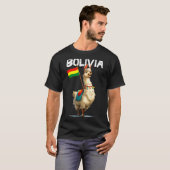 T-shirt Cool Bolivian Llama Costume For Bolivia Lovers (Devant entier)