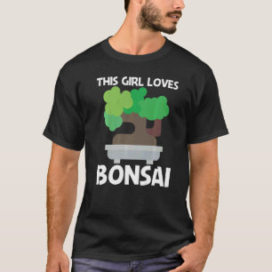 T-shirt Cool Bonsai Pour Les Filles Arbre Jardin Plante De