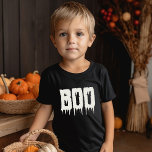 T-shirt Cool BOO Drippy Script Funny Kid's Halloween<br><div class="desc">Faites Halloween cool pour les enfants ! 👻 Costume d'Halloween simple et drôle ! Éffrayant plaisir ! 🎃 #CoolBooTee #HalloweenKids</div>