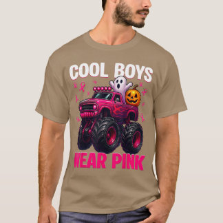 T-shirt Cool Boo Porte Rose Monsterruck Cancer du Sein Gar
