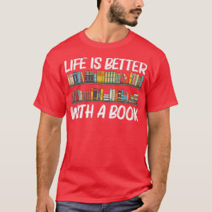 T-shirt Cool Book Design For Men Women Bookworm Reading Bo