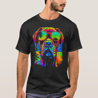 T-shirt Cool Boxer Dog Pop Art