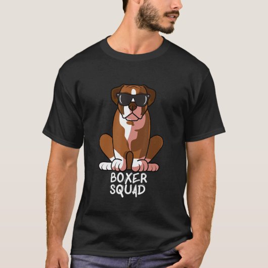 T-shirt Cool Boxer Squad Chien Aimer R (Devant)