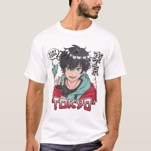T-shirt Cool Boy Comic avec traduction japonaise Tokyo