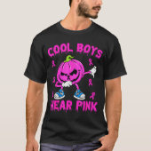 T-shirt Cool Boys Wear Nk Breast Cancer Pumpkin Halloween (Devant)
