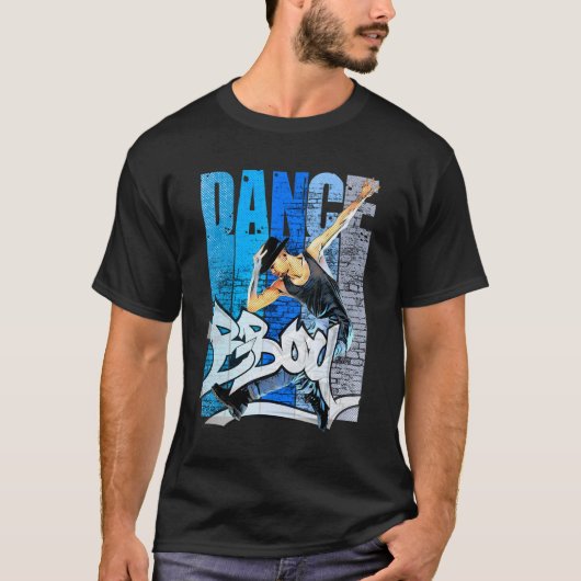 T-shirt Cool Break Dancing B Boy Dance Break Dance Hip hop (Devant)