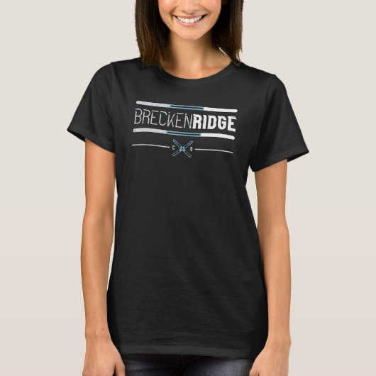 T-shirt Cool Breckenridge Mountain Vacation Trip Ski (Devant)