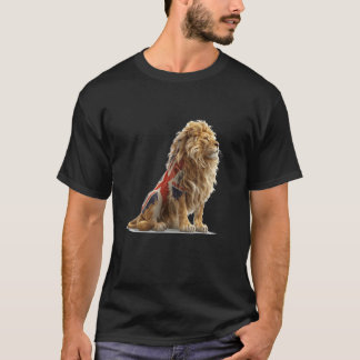 T-shirt Cool British Lion Costume for Boys and Girls