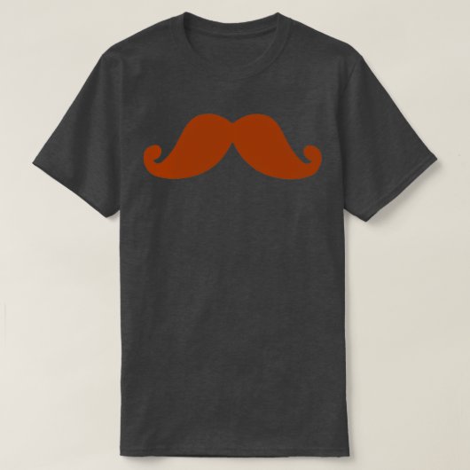 T-shirt Cool Brown Moustache Design 2 (Design devant)