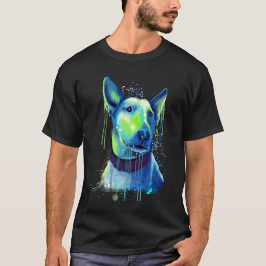 T-shirt Cool Bull Terriers Painting (Devant)