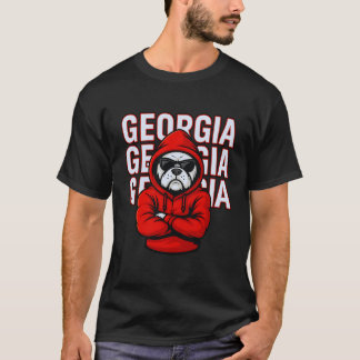 T-shirt Cool Bulldog Georgia Design pour les amoureux des 