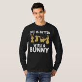 T-shirt Cool Bunny Art Pour Hommes Femmes Rabbit Jersey Wo (Devant entier)