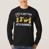 T-shirt Cool Bunny Art Pour Hommes Femmes Rabbit Jersey Wo (Devant)