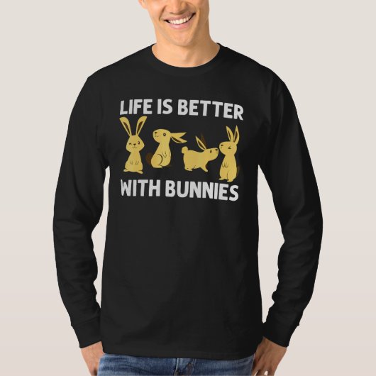 T-shirt Cool Bunny Art Pour Hommes Femmes Rabbit Jersey Wo (Devant)