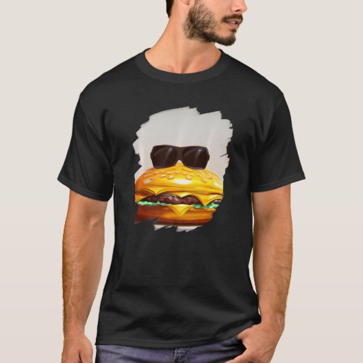 T-shirt Cool Burger Fries Chilling Fast Food Foodie Burnin (Devant)